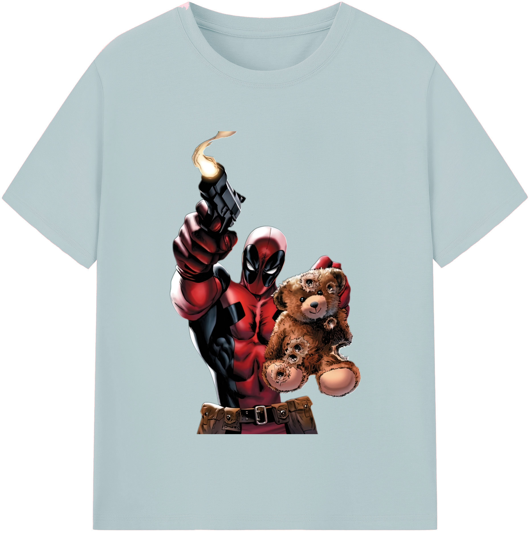 （画像用） Deadpool デッドプール 綿100％半袖Tシャツ（フロントプリント）